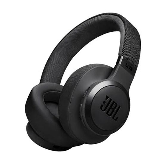 JBL LIVE 770 NC style design hybrid noise cancelling Bluetooth compatible multipoint over-ear headphones black JBLLIVE770NCBLK