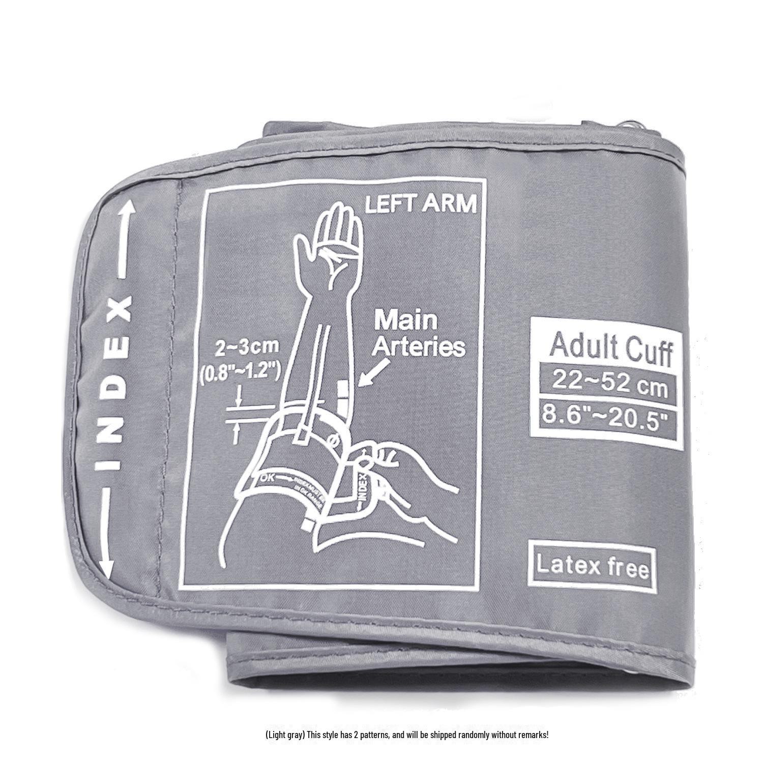 

Универсальная удлиненная манжета для тонометров 22-52CM серебряный серый