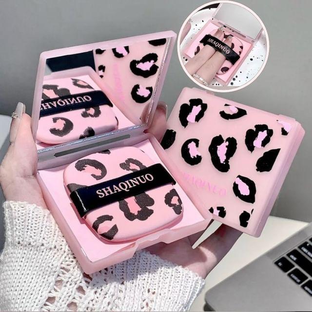 Jesireca - Набор: Промокательная бумага + Зеркальце + Пуховка Pink