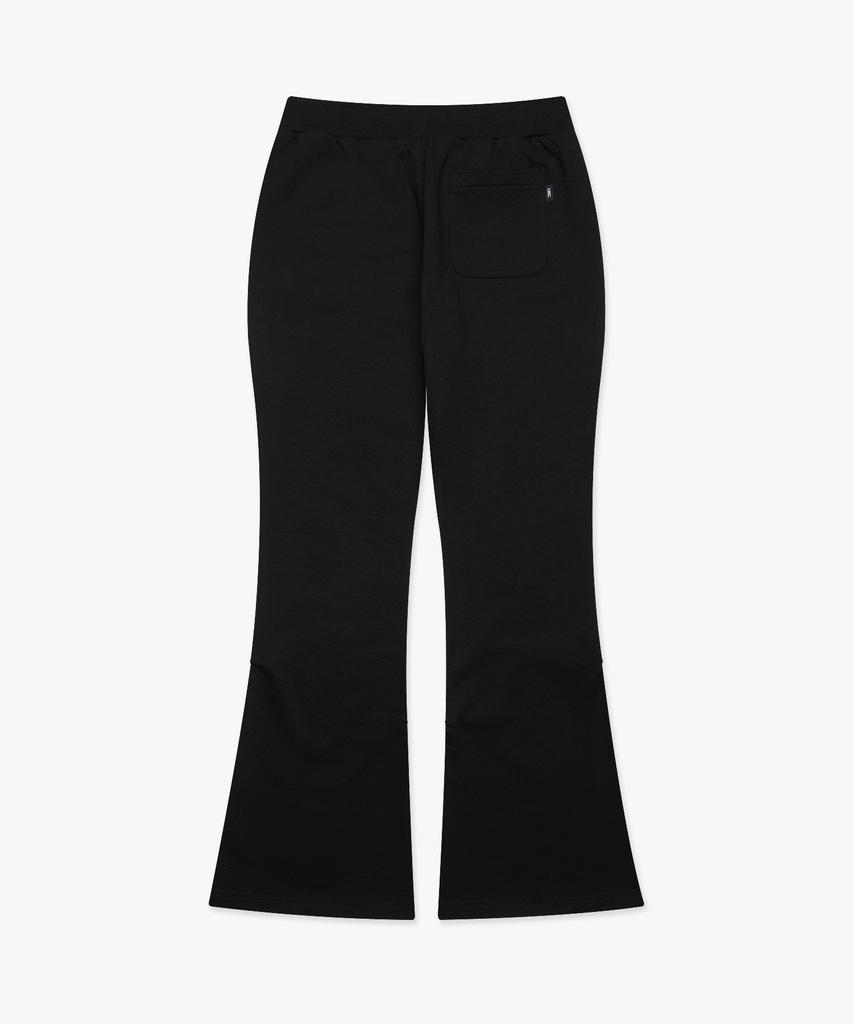 LMC Wm Shirring Boots Cut Sweat Pants Black