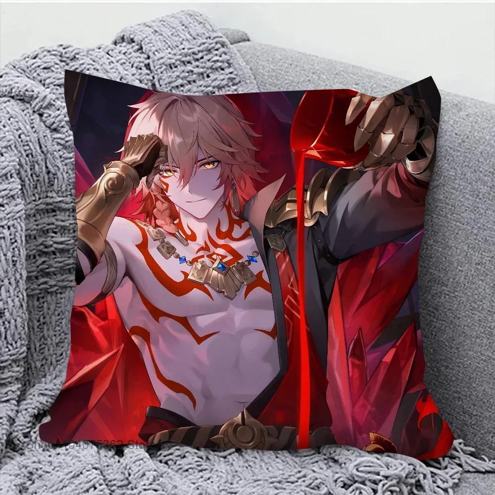 1pc Game Honkai Star Rail Mydei Pillow Case Square Pillow Bedroom Sofa Leisure Comfort Cushion Car Living Room Home Decoration
