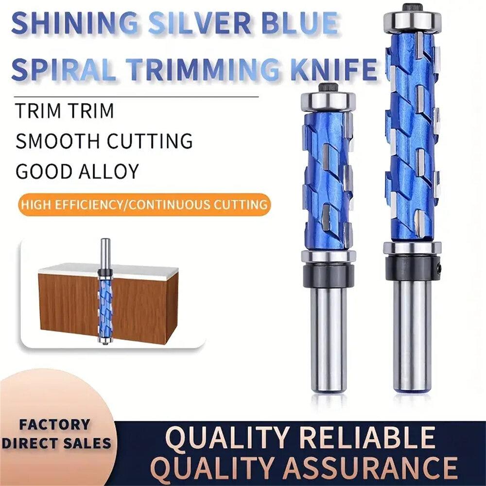 Allsome 1pc Carbide Flush Trim Router Bit with 1/2" Round Shank Double Bearing Design for Woodworking Projects Ideal