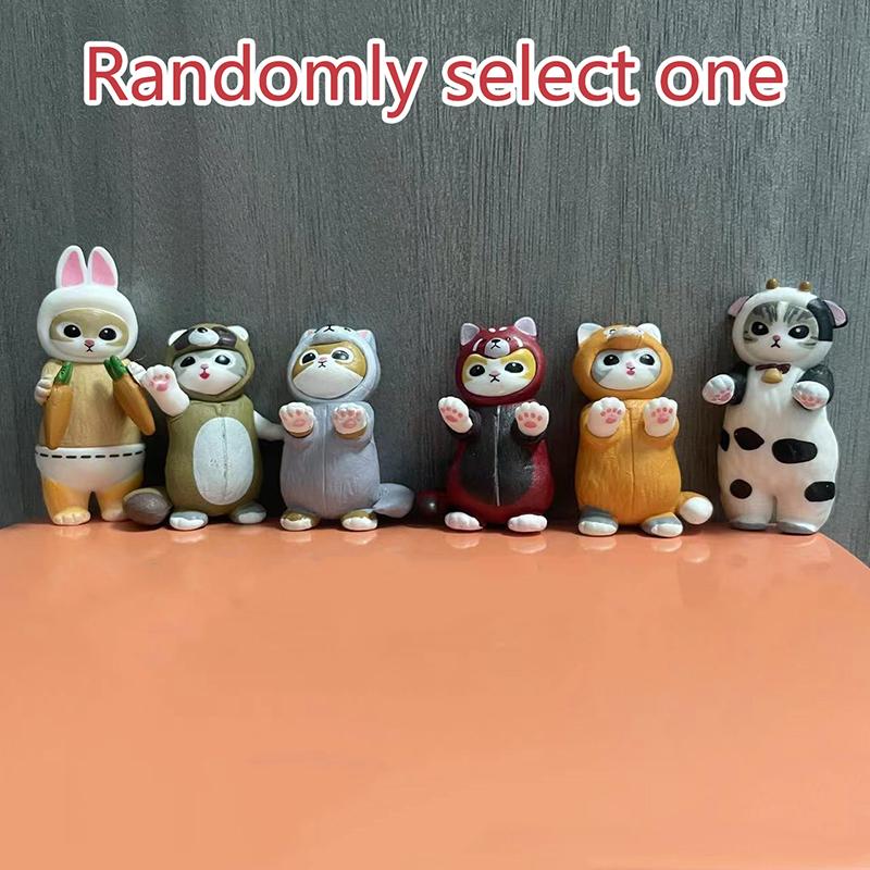1Pc Fans Children Gift Mofusand Shark Cat Blind Box Cos Animal Character Figures Toy Ornaments Dolls