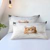 Comforter Cute Cat Bedding Comforter Set King Size For Kidsteens Boys Girls Animal Pet Theme Bed Set + S Bedclothes