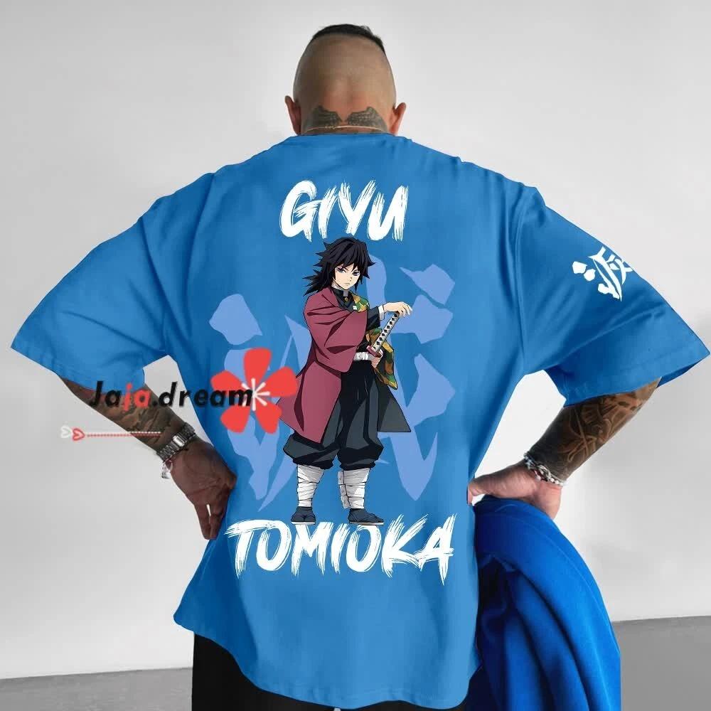 

Demon Slayer Tomioka Giyuu Anime Manga T-Shirt Tee Costumes Polyester Unisex S