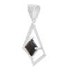 Pendentif en argent avec saphir 1,859 ct, zircons cubiques (2202615)