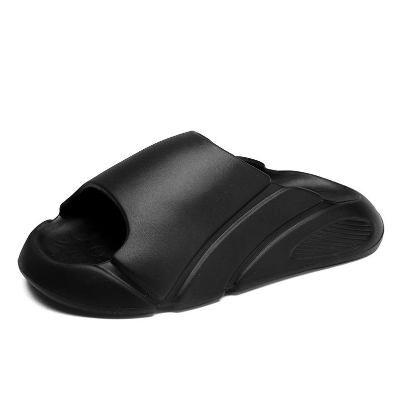 

Slippers men s trend 2025 new summer dual-purpose outer wear non-slip thick-bottomed one-word drag stepping on shit beach sandals 40
