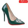 Fashion Aphixta 12cm Super High Stiletto Heels Women Pumps Luxury Big Transparent Diamonds Buckle Official Party Shoes Big Size 35-50