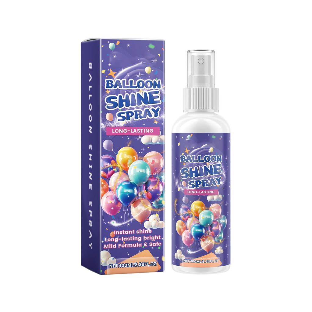 100ml Balloon Shine Spray Balloon Gloss Enhancer Balloon High-Shine Spray Quick-Drying Party Decoration Special