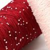 350g 70% CottonSoft Crochet Hand Pearl Beaded Yarn Lace 6# Hand-Knitted Thread For Summer Knitting Sweaters Hats Scarves Luxury