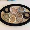 High-end Solid-color Satin Pleated Small Intestine Hairband with High Elasticity Ponytail Hairstring for A Simple Headband Elastic Band