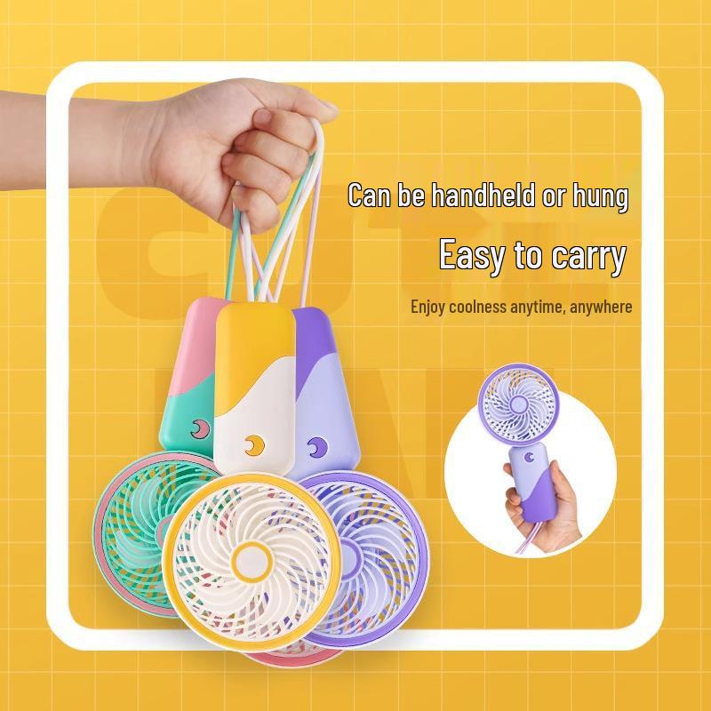 Colorful Cartoon Portable USB Pocket Fan