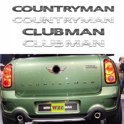 Original 3D COUNTRYMAN CLUBMAN carta emblema de coche insignia trasera del maletero pegatina para Mini Cooper R60 F60 F56 F58 F54