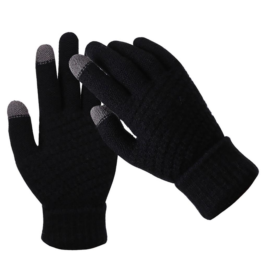 Gloves Screen Warm Mitten Unisex Woman Winter Gloves Knitted Mittens
