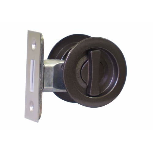 Nicchu Seisakusho GIA Tubular Sickle Lock with Double-Sided Thumb Turn, Bronze, BS/38, 121-MF-B, 38mm Backset