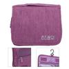 Make Up Bag LargeCapacity Travel Pouch MoistureProof Portable DustProof Storage Handbag(Purple )