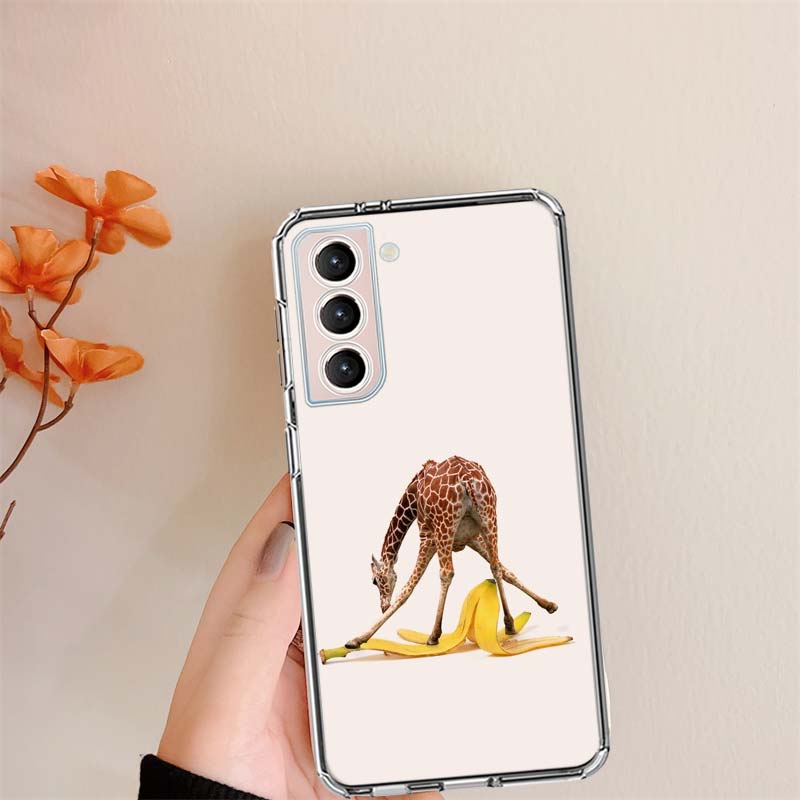 Giraffes Have Long Necks Phone Case For Samsung S24 S25Edge Galaxy S22 S25 Ultra S21 S23 FE S20 S10 Plus S10E Cover Shell Coque