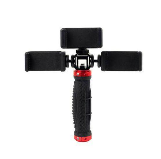 Dual Phone Stand for Live Streaming, Multi-Camera Photography & Videography - Handheld, Multifunctional Holder