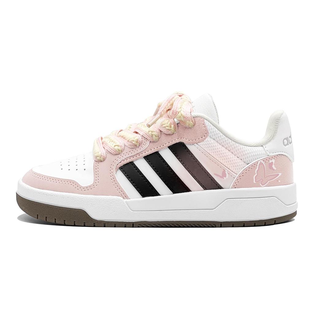 Adidas ENTRAP Romantic Favor, Peach Butterfly Dancing, Hand Drawn, Soft Elegant, Sweet Style Versatile Low top JP9959(TeamS3-S-BOX)