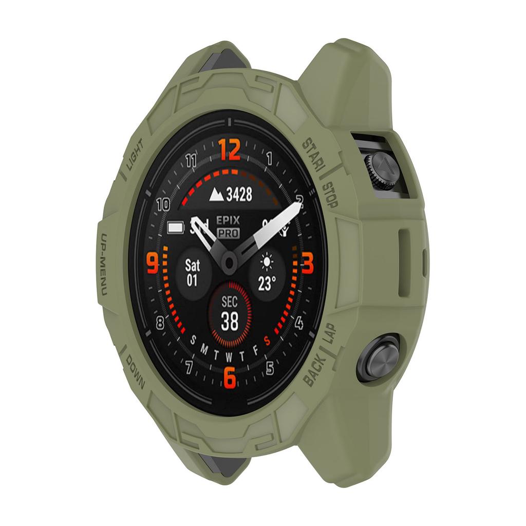 Portable Sleek Silicone Case Watch Rrotective Case Half Portector Watch Spare Parts fiting for GarminEPIX pro 47MM