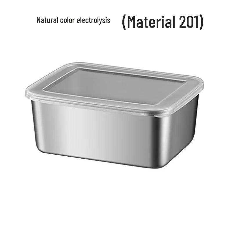 

Stainless Steel Food Storage Container Set Set of 3 (Size 1)