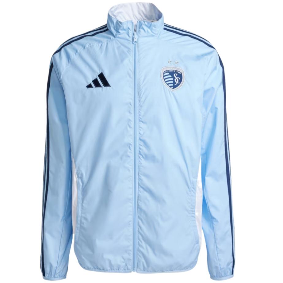 Adidas Free Shipping With AdiClub Sporting Kansas City Reversible Anthem Jacket JE5625 XL