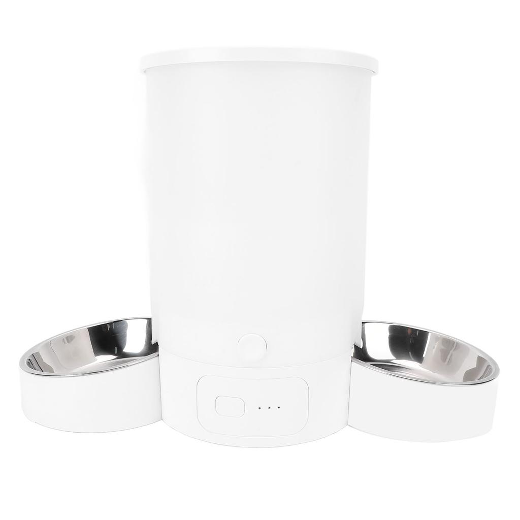 Automatische Futterspender für zwei Katzen 3L Quantitative Fütterung Zeitgesteuert 2,4G WLAN Smart Haustierfutterspender