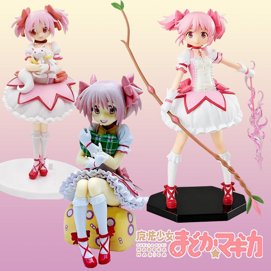 Anime Puella Magi Madoka Magica Aniem Figurka Kaname 3 styly Stolní ozdoby Nádherná sbírka hraček Otaku Dárky