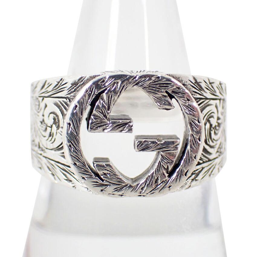 

[Pre-owned] GUCCI 925 Interlocking Ring / Size 22 / j62-1