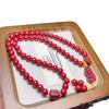Cinnabar Purple Pixiu Double Circle Bracelet - Unisex Fashionable & Versatile Accessory