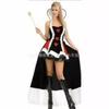 Rotes Herz Königin Kostüm Cosplay Für Frauen Verkleidung Halloween Kostüm Für Erwachsene Karneval Party Anzug