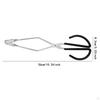 2Pcs Stainless Steel Scissor Tongs Kitchen Tong 10 Inch with Soft Handle Heavy Duty Barbecue