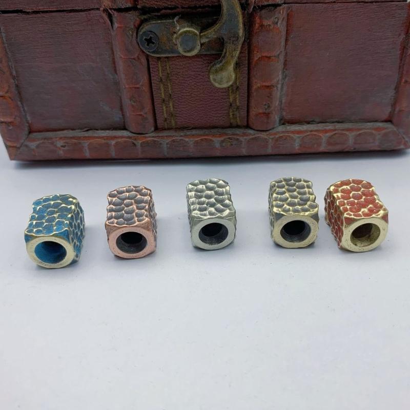 Barrel Paracord Bead Bracelet Keychains Handcraft Pendant DIY Outdoor Accessory