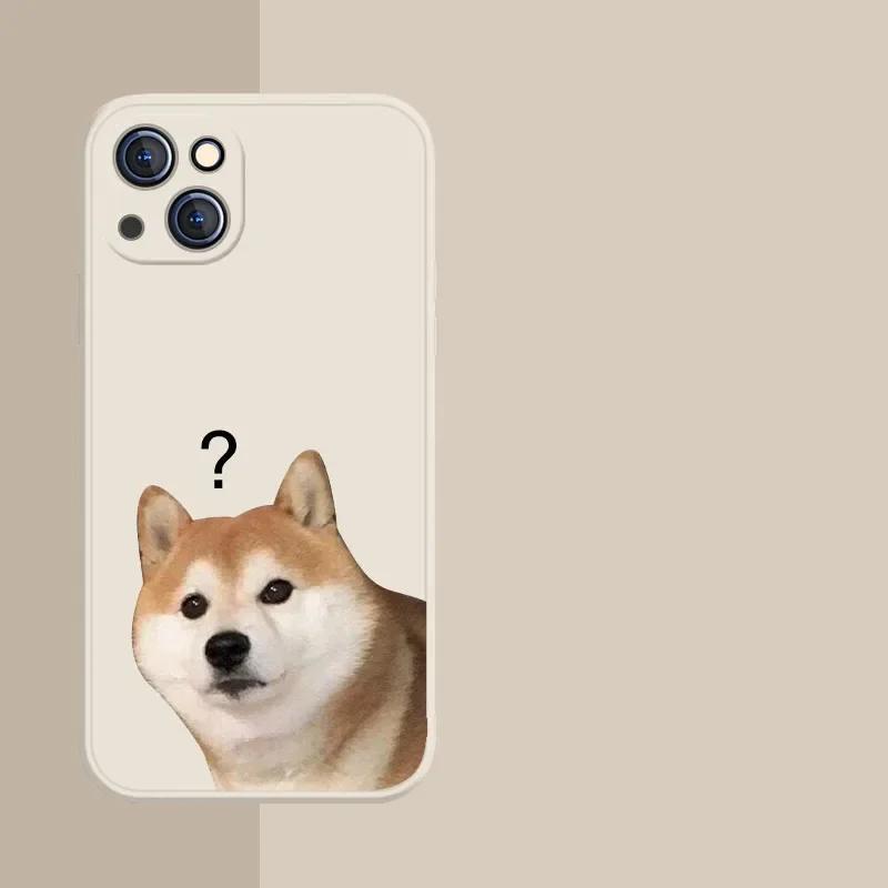 Cute Animal Dog Cat Couple Phone Case For iPhone 16 13 15 12 11 14 Pro Max Mini XS X 8 7 Plus 16E SE Shockproof Cover Fundas