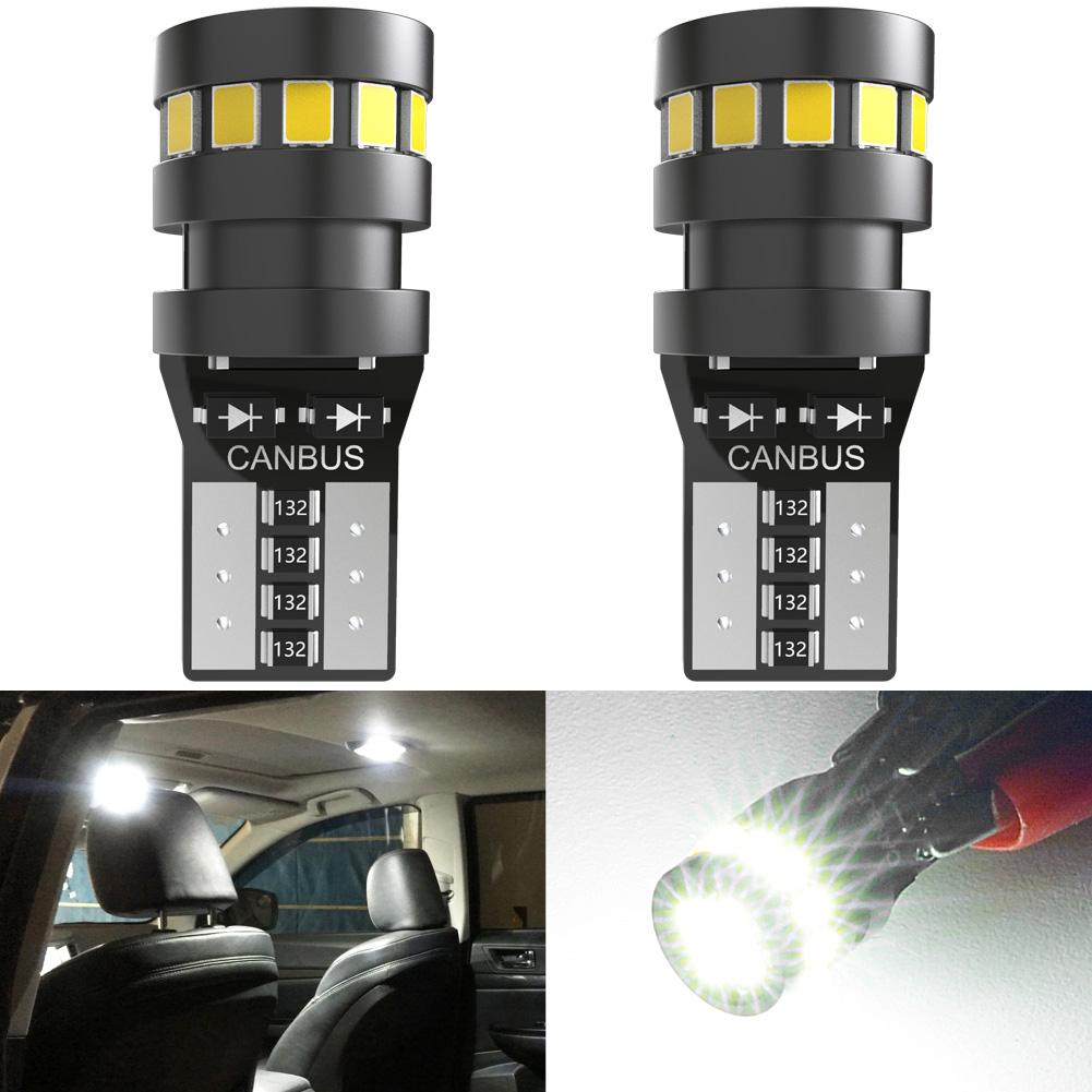 2X W5W 194 168 T10 18SMD 2015 Canbus LED Bulbs 12V For Car License Plate Light Interior Dome lights Reading Lamp 6000K White Red Bulbs 7