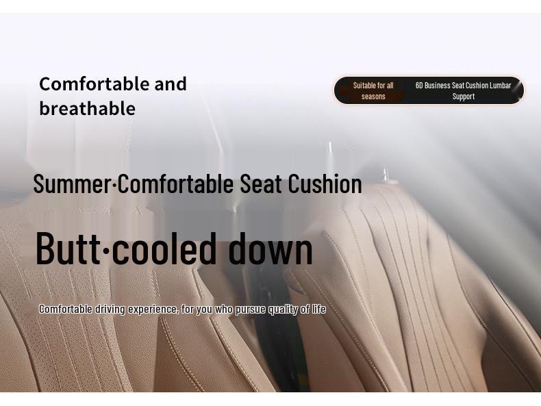 Nezha U/S & V/N01 Car Seat Cushions: Lumbar Support, Four Seasons Universal Fit