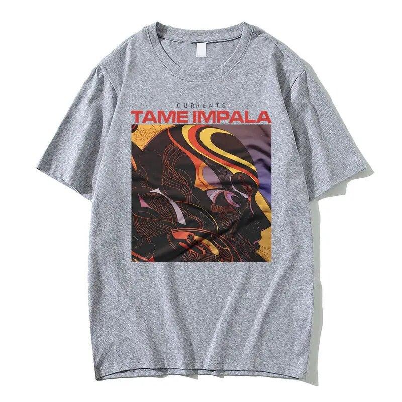Tame Impala Graphic T Shirt Tame Arctic Monkeys Tshirt Unisex Women Vintage Harajuku Punk T-shirt Unisex Hip Hop Oversized Tops Tees