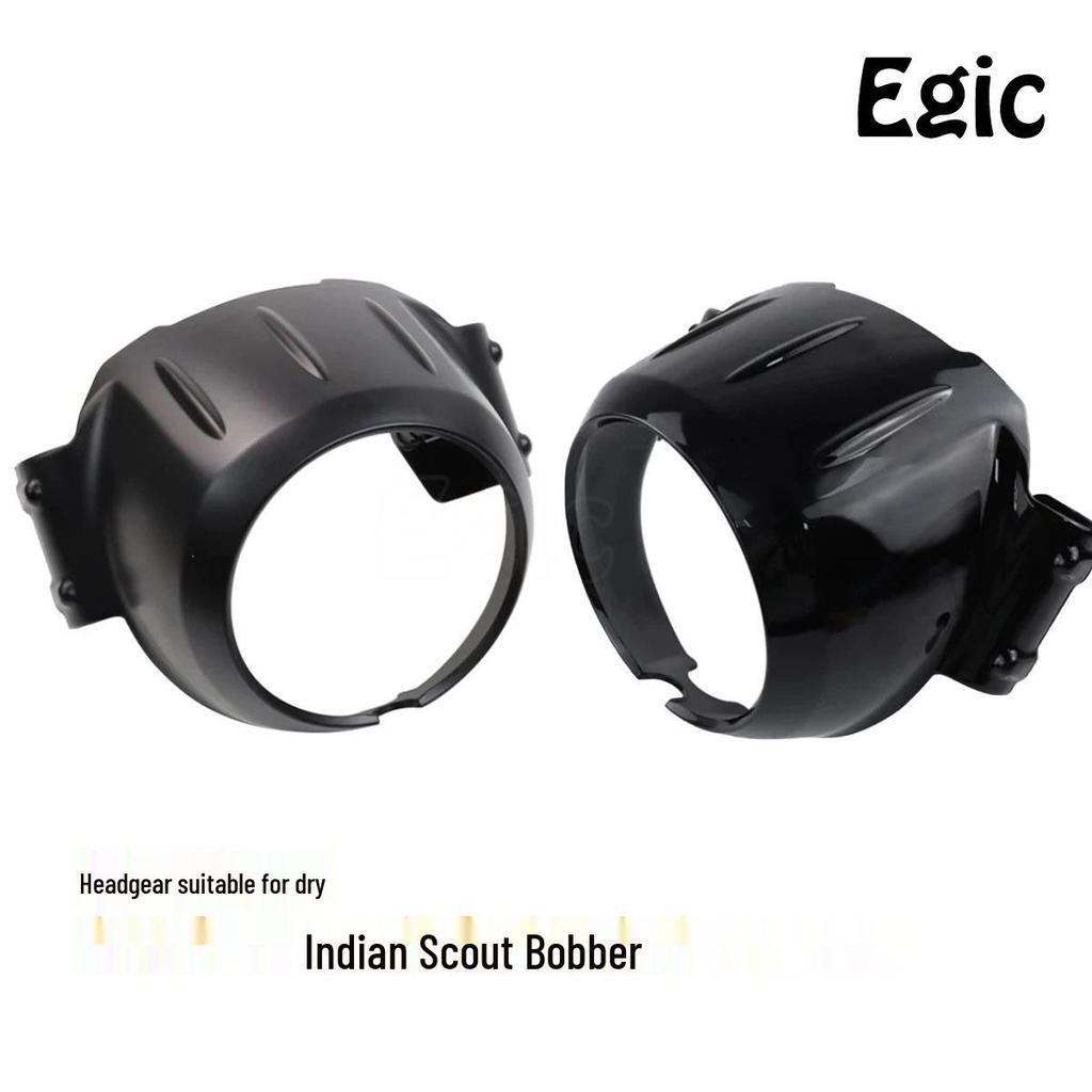 Matte Black Gloss Headlight Fairing Cowl for Indian Scout Bobber