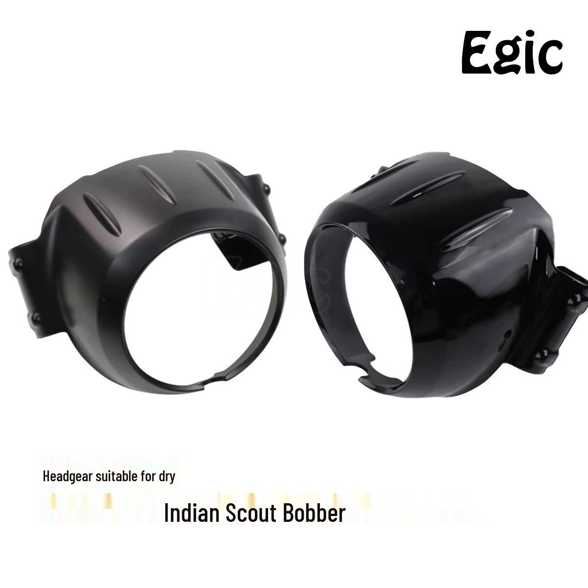 

Matte Black Gloss Headlight Fairing Cowl for Indian Scout Bobber Matte Black
