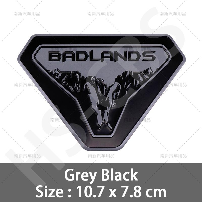3D Aluminium Badlands Autoaufkleber Heckklappenaufkleber Abzeichen Emblem Autokarosserie Dekorativer Aufkleber Außenzubehör