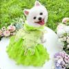 Pet Dog, Cat, Princess Dress, Summer Dog Wedding Dress, Ethereal Cat Supplies, Clothes, Lace, Butterfly, Teddy