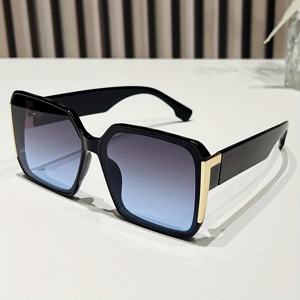 1 Paar Übergroße Sonnenbrille Rechteckig Modische Damen-Sonnenbrille für Casual Wandern und Tägliche Freizeit Outdoor-Brille