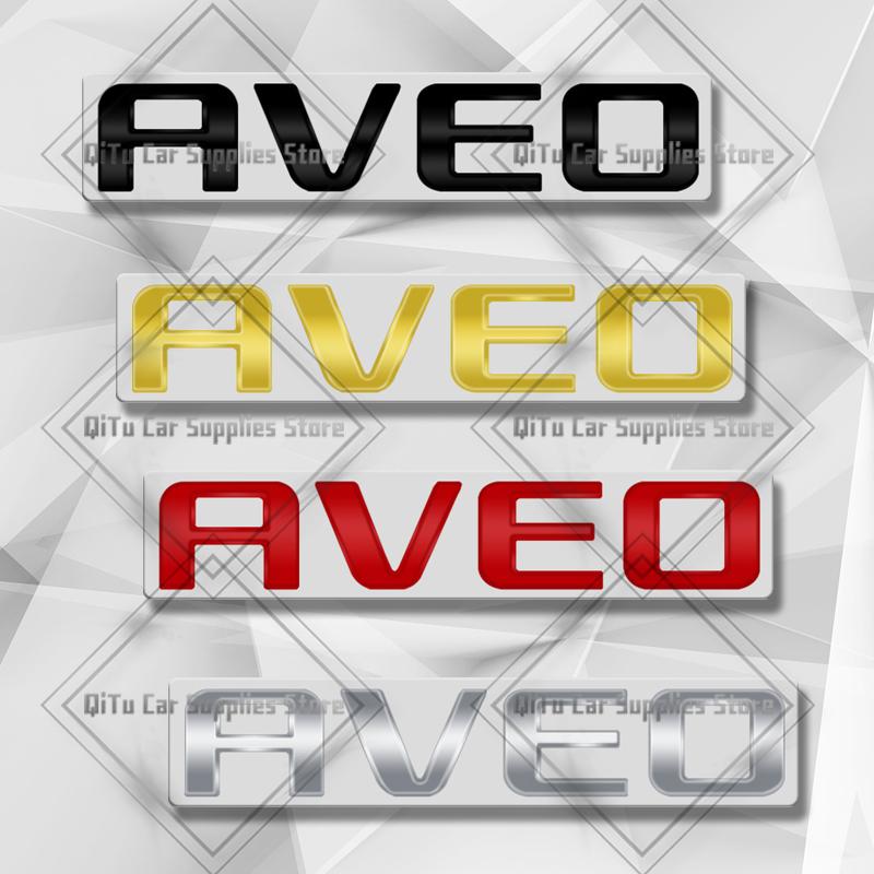 Zinklegierung Für Chevrolet Aveo Abzeichen Auto Karosserie Kofferraum Kotflügel Klebe Emblem 3D Aufkleber Schriftzug Styling