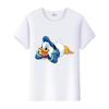 Kawaii Donald Duck Plus Size Tee Ladies Graphic Clothes Summer Women Short Sleeve T-shirt Disney Cartoon Men Tshirt Female Tops