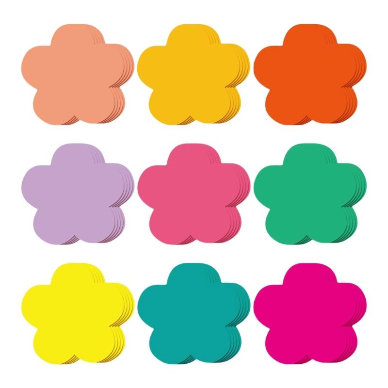 

108 Pcs Colorful Flower Cutouts Spring Bulletin Board Decorations Butterfly Cutout Flower Die Cut School Office Supplies