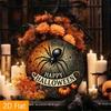 Halloween Aluminum Wall Art Spider Metal Sign Horror Decor Gift