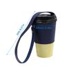 Coffee Cup Sleeves Reusable Leather Coffee Cup Holder With Handle Portable Insulated Drink Carrier For Beverage Drinks Boba Tea