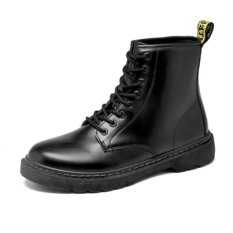 Jesień nowe buty Martin męskie buty skórzane buty wizytowe buty męskie biznesowe buty męskie średniej wysokości modne casualowe