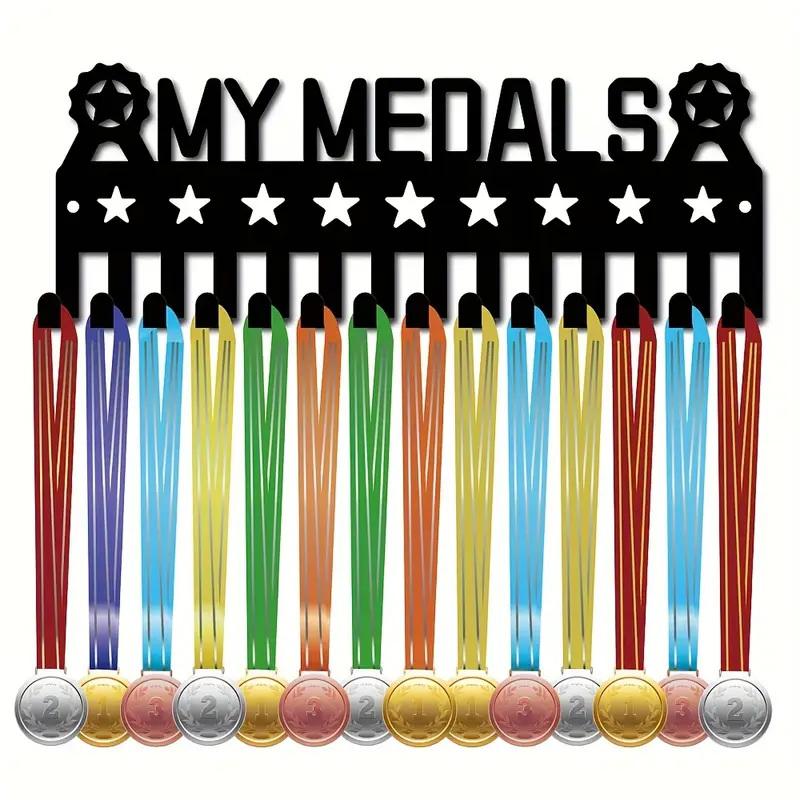 1Pcs Medal Display Hanger Sports Metal Wall Hanging Rack Key Hook Tie Rack Suitable For Sports Awards And Decorative Medals