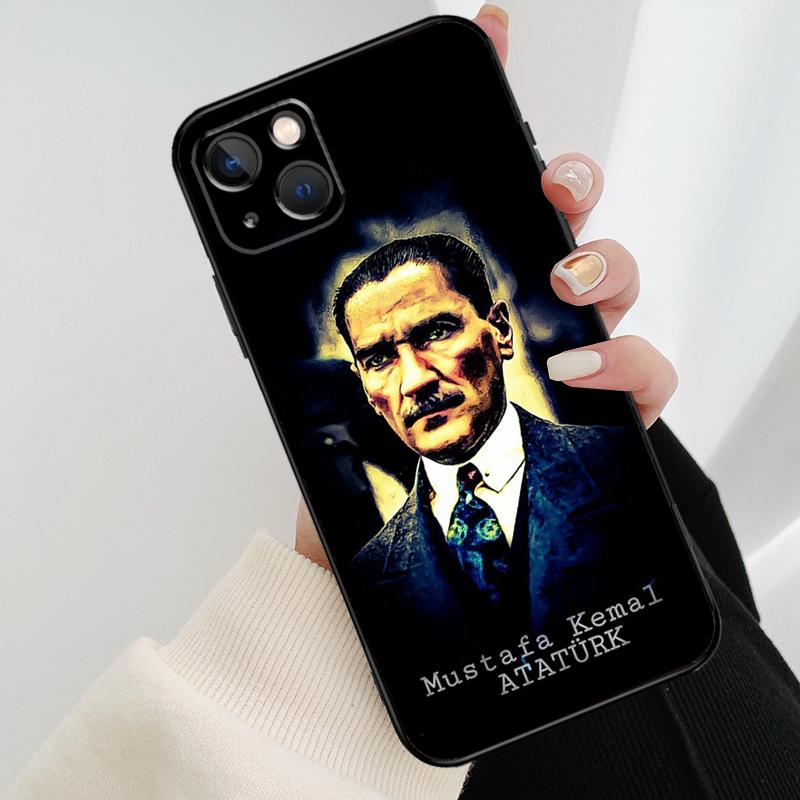Turkey Mustafa Kemal Ataturk Phone Case For iPhone 17 Pro Max 16 15 14 11 12 13 Pro Max mini 15 16 Plus 16e 17 Air Cover